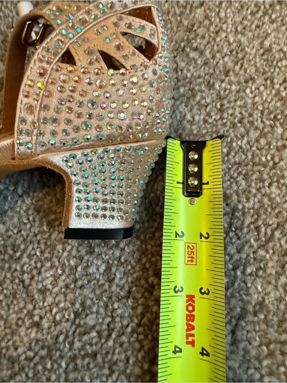 Dance and Sway Women's Rose Gold Ballroom Dance Heel - Picture 4 of 5